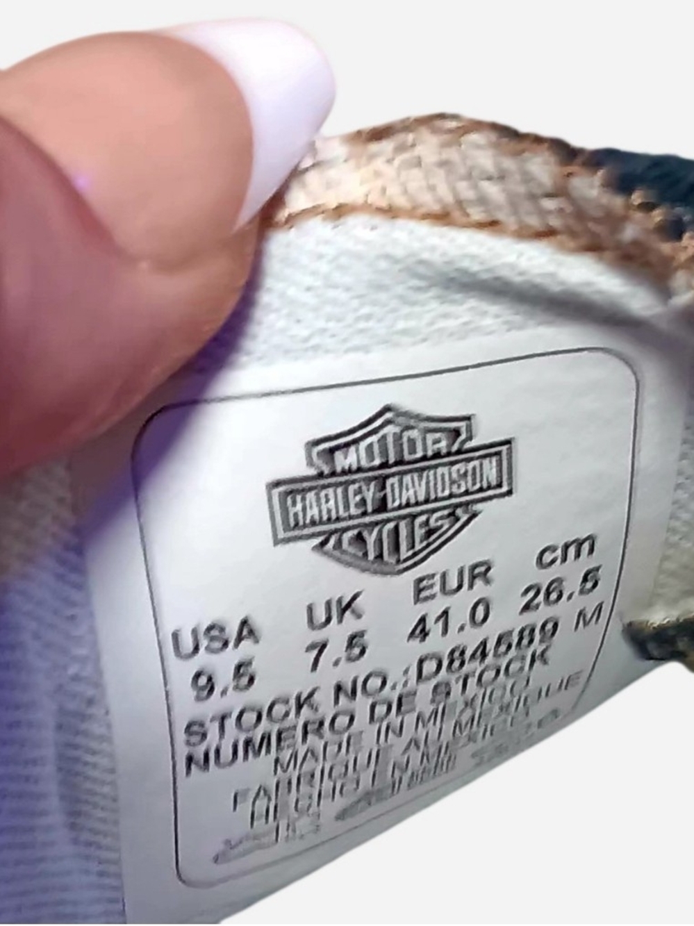 Harley-Davidson Burleigh Denim Bike Shoes - Picture 8 of 8